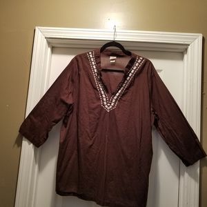 Plus size boho style tunic top size 24/26W